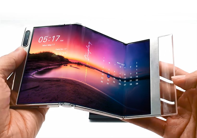Samsung display écran pliable en 3